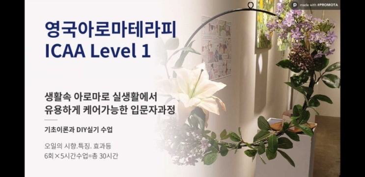  [영국아로마테라피] ICAA아로마테라피Level 1(NAHA 1)