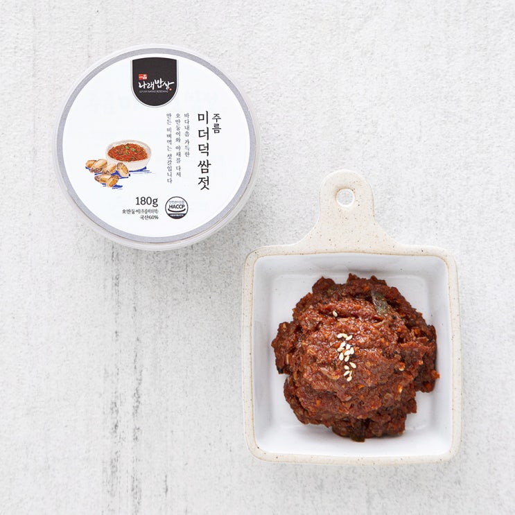  나래밥상 주름 미더덕 쌈젓, 180g, 1개