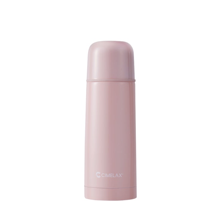  씨밀렉스 이중스텐 진공 보온병 보냉병 텀블러, 핑크, 350ml