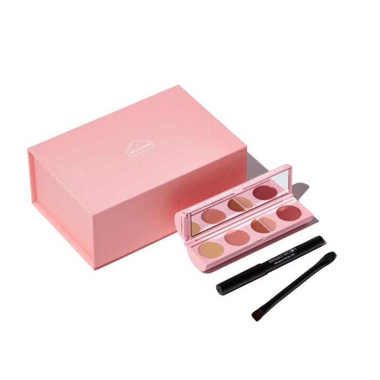  블레스문 블문킷 풀메이크업 멀티키트 로코블리 핑크케이스 + 쇼핑백, 1세트