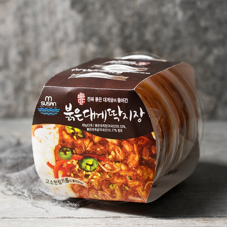  MSUSAN 매운맛 붉은대게딱지장, 60g, 3개