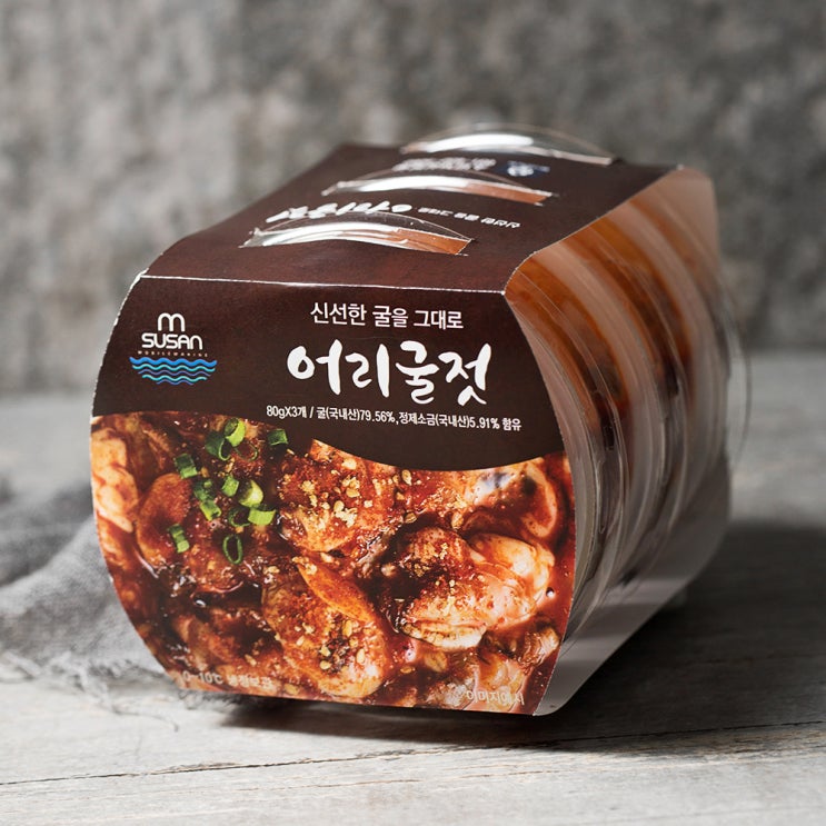  SUSAN 어리굴젓, 80g, 3개