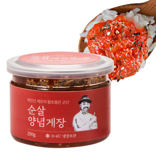 최인선 셰프의 함초품은 군산 꽃게 순살 양념게장, 1통, 250g