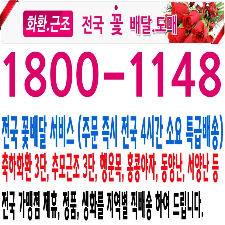 한도병원장례식장 근조,화환,조화,꽃배달 1800-1148