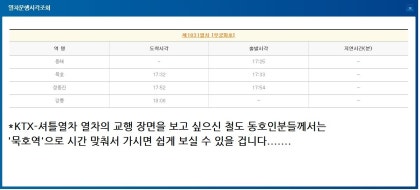 서울, 청량리-묵호, 동해 Ktx 열차 시간표, 운임/요금 정보(*2020년 3월 2일부터 운행 예정) : 네이버 블로그