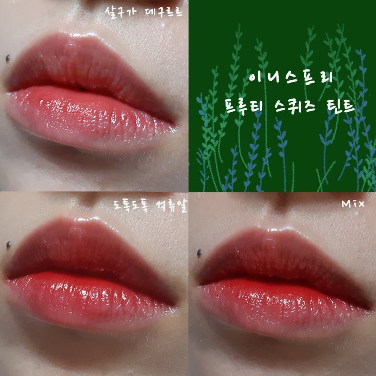  촉촉한 물빛에 지속력 더하기 이니스프리 프루티 틴트