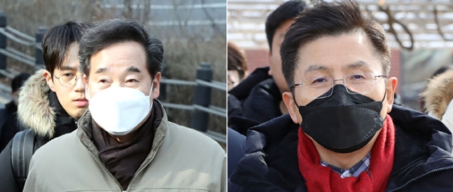 재개발구역 찾은 이낙연 지역발전 ..텅빈점포앞의 황교안 "정권심판" 재개발구역 찾은 이낙연 지역발전 ..텅빈점포앞의 황교안 "정권심판"