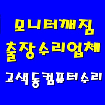  모니터 화면 줄감 고색동 컴퓨터 수리 출장 그래픽 카드 교체 AS 정품 윈도우 설치 문의