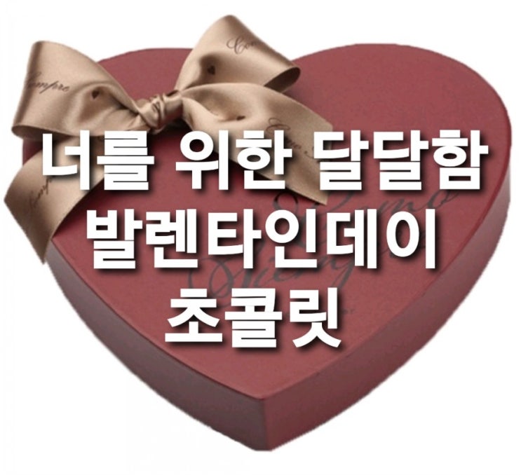  너를 위한 달달함 발렌타인데이 초콜릿 페레로로쉐 꼬모셈쁘레 로이스 초콜릿 몰티저스 초코볼
