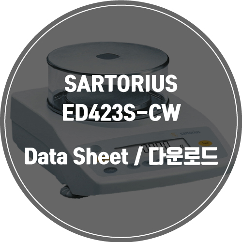 SARTORIUS / ED423S-CW / Data Sheet Download / 데이터시트 다운로드 / 인피테크