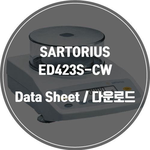  SARTORIUS / ED423S-CW / Data Sheet Download / 데이터시트 다운로드 / 인피테크