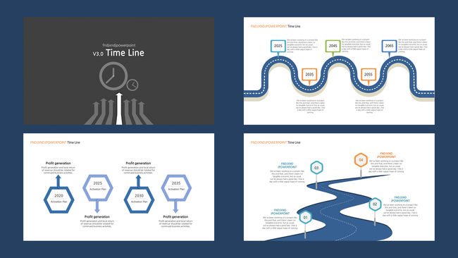  타임라인 PPT 템플릿 VER3.0  - time line 파워포인트 템플릿
