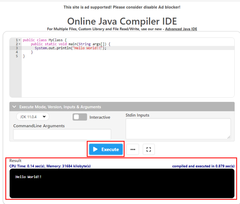 온라인 자바 컴파일러(Online Java Compiler), 온라인 편집기를 개발환경으로 이용하기 : 네이버 블로그