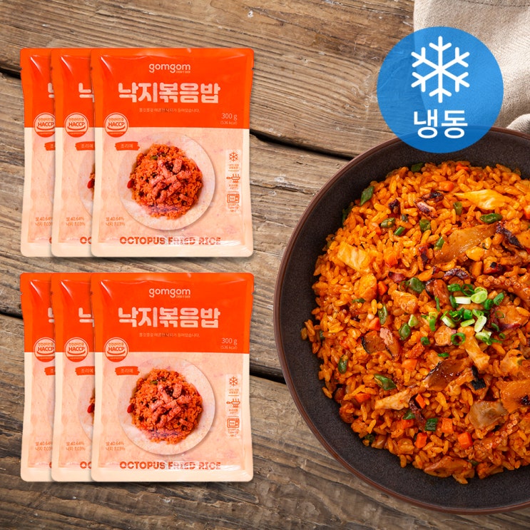  (착한가격) 곰곰 낙지볶음밥 (냉동), 300g, 6개 