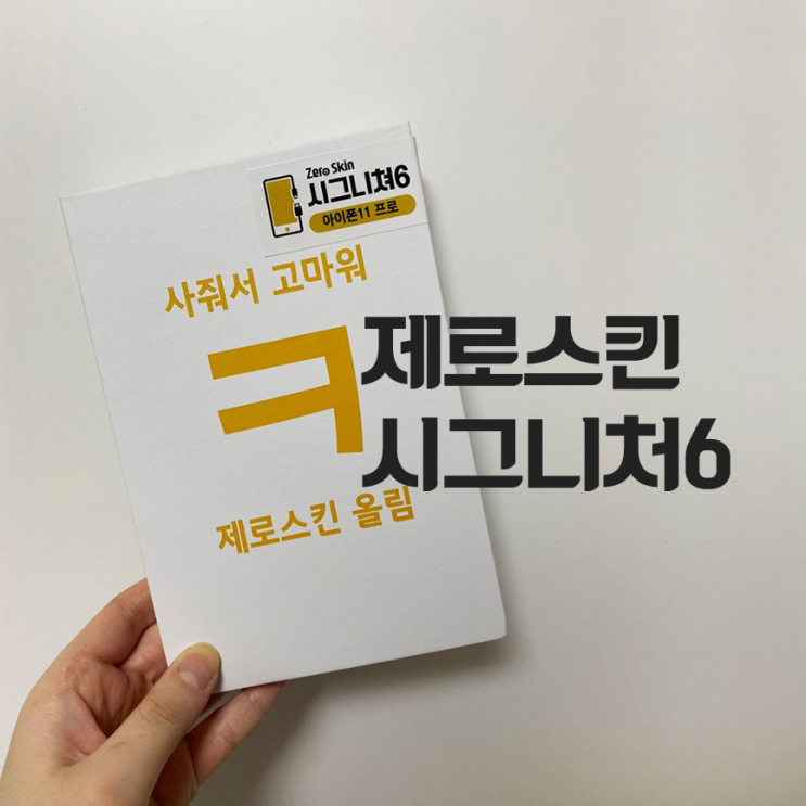  아이폰 11pro 케이스 :: 제로스킨 시그니처6 완전 쌩폰느낌 강추