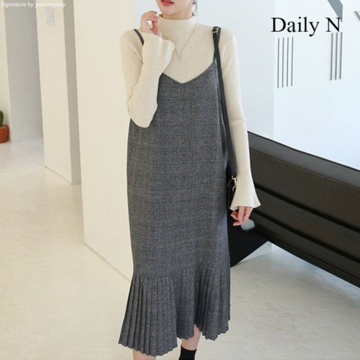  ️ 데일리앤 글랜 체크 뷔스티에 롱원피스  25,700 원 [37% 할인]︎