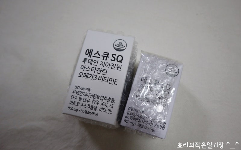 전자기기로 쉽게 피로해지는 눈을 위한 선택! SQ제약 에스큐SQ 루테인 디아잔틴 아스타잔틴 오메가3 비타민E 3