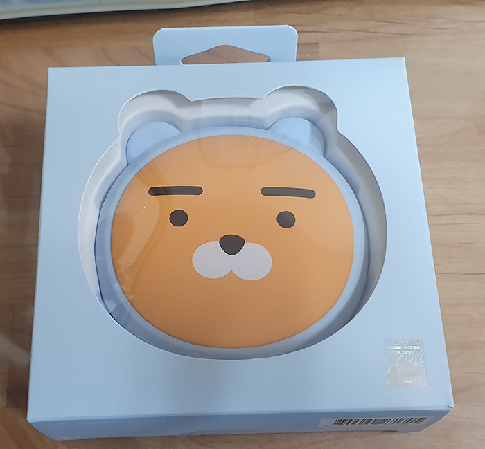  카카오프렌즈 라이언 핸드워머 손난로 보조배터리 생일 선물 받았다 감사 ^^*