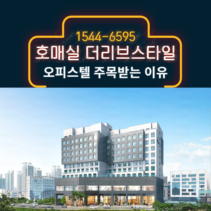  신분당선 호매실역 더리브 스타일 오피스텔 주목받는 이유!