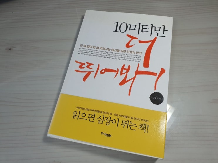  자기계발서 추천 10미터만 더 뛰어봐 - 천호식품 김영식