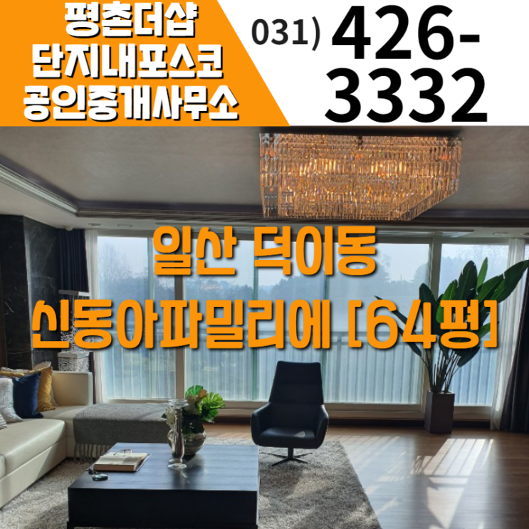  일산 덕이동 신동아 파밀리에 64평