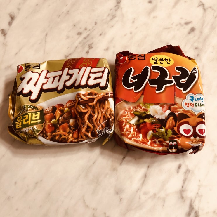 기생충 짜파구리를 직접 만들어 먹어보았다!