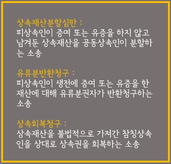 미분류 상속 청구