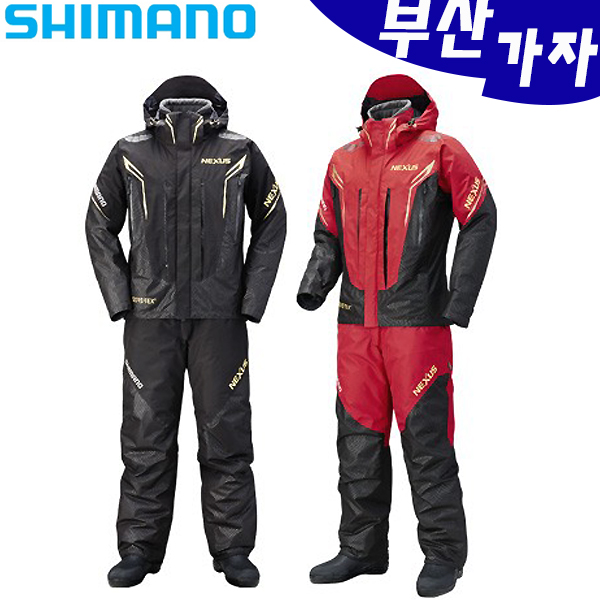  입으면 든든해요, 부산가자낚시-시마노 낚시복 RB-119R 고어텍스 동계낚시복-겨울낚시복-바다낚시복-갯바위낚시복, 블랙 