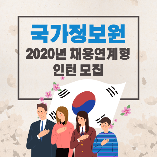  국가정보원 2020년도 채용연계형 인턴 모집 자기소개서 문항 및 작성법