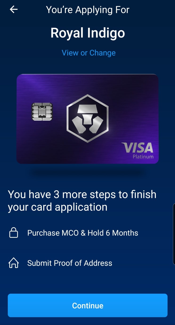  크립토닷컴(Crypto.com) 의 MCO 코인 스테이킹 & MCO 카드 신청 방법