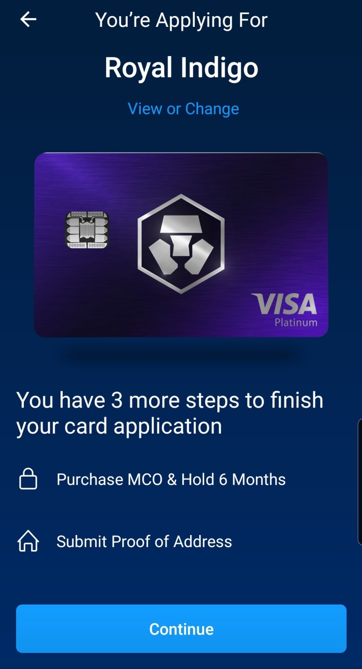 크립토닷컴(Crypto.com) 의 MCO 코인 스테이킹 & MCO 카드 신청 방법
