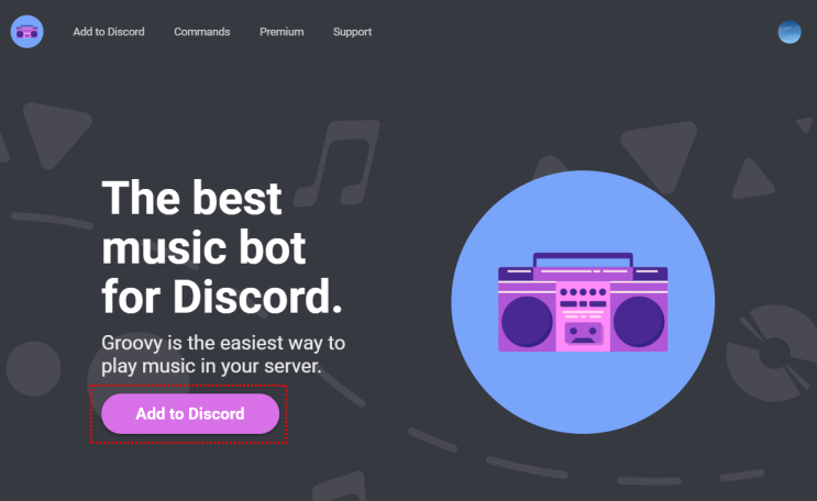  디스코드 노래봇 그루비봇 추가, 명령어 간단정리(groovy bot)