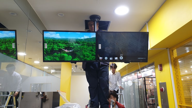  카페메뉴판 카페모니터  DID모니터 – 인천주안역 디지털사이니지 설치
