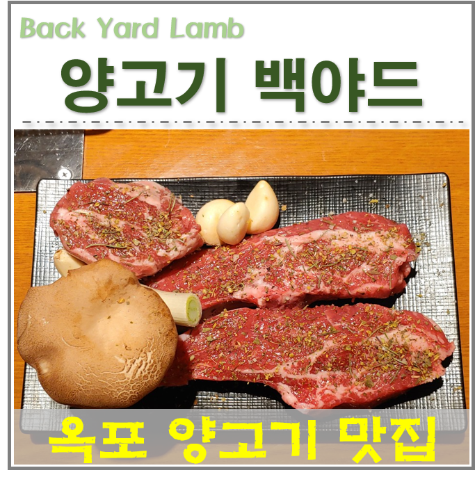  거제 옥포 양고기 맛집 백야드 (양꼬치맛집, 양고기맛집)