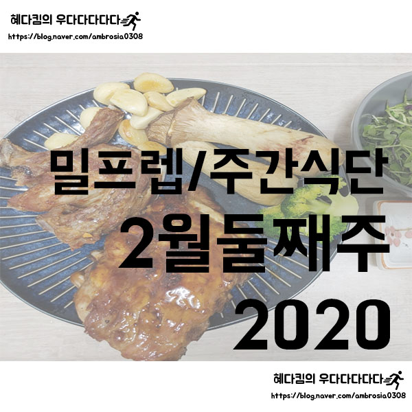 [밀프렙/주간식단]밀프렙 프롤로그+2020 2월 둘째주/1인가구 식단