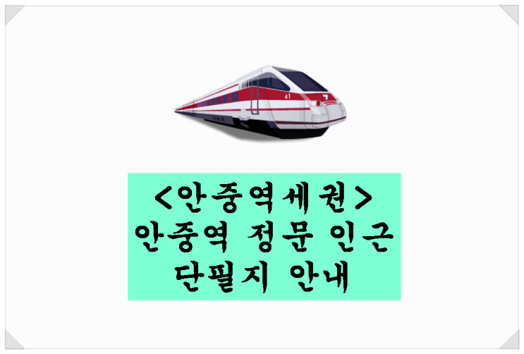 &lt;안중역세권 투자&gt;안중역 정문 인근 단필지 토지!