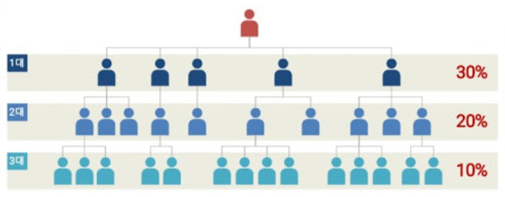  다단계 전산 (네트워크 전산) 에 관하여