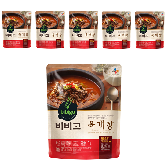  [쿠팡 로켓배송 물품] 비비고 육개장, 300g, 6개  판매 링크!