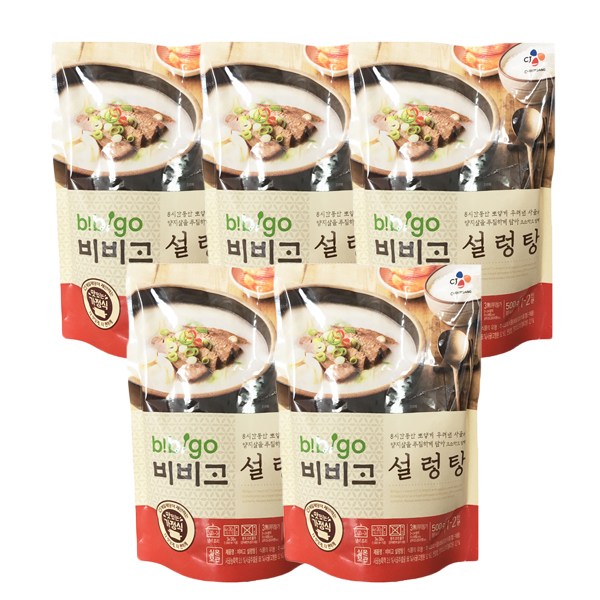 [쿠팡 로켓배송 물품] 비비고 설렁탕, 500g, 5개  판매 링크!