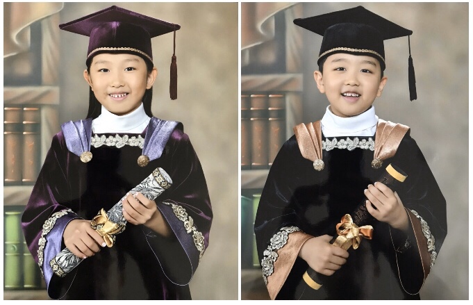 둥이들의 졸업식 없는 유치원 졸업