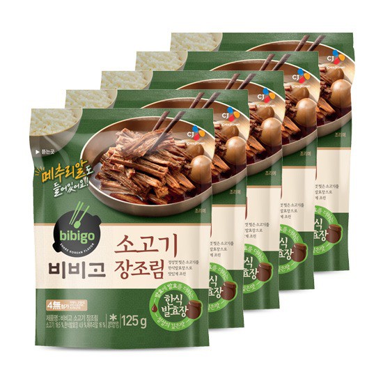  [쿠팡 로켓배송 물품] CJ 비비고 소고기 장조림 125g X 5봉, 없음, 상세설명 참조  판매 링크!