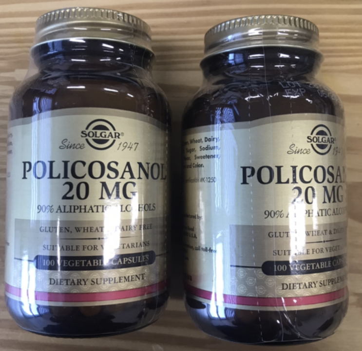  [정리 & 추천] 솔가 폴리코사놀로 콜레스트롤 수치 개선하자! (쿠바산 폴리코사놀 20mg / 효능 / 후기)
