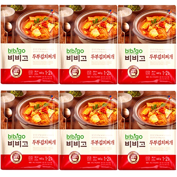  [쿠팡 로켓배송 물품] 비비고 두부김치찌개, 460g, 6개  판매 링크!