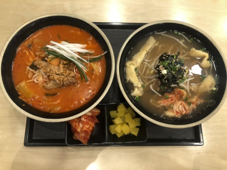 [국수나무]인천 송도국수맛집/생면국수 소고기짬뽕