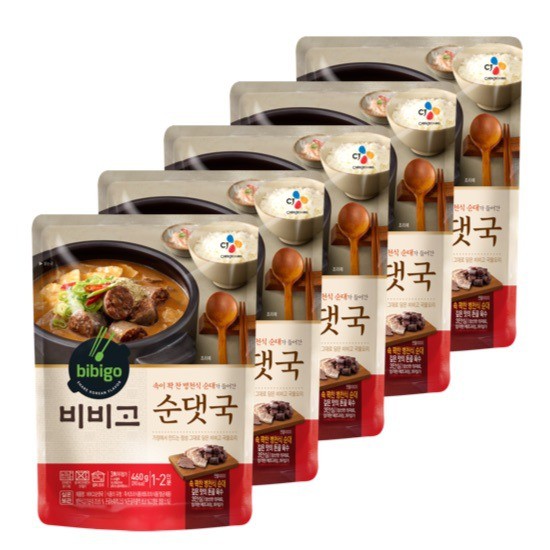  [쿠팡 로켓배송 물품] [CJ]비비고 순댓국 460g 5봉, 없음, 상세설명 참조  판매 링크!