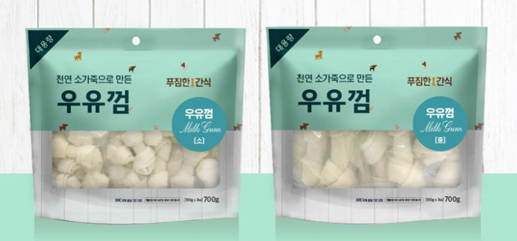  강아지 우유껌 추천 - 에버플러스 푸짐한간식(대용량) 후기