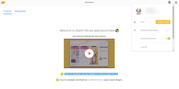  개발자와 디자이너의 협업 툴 Zeplin(개발자-디자이너 전쟁 종료) 1편