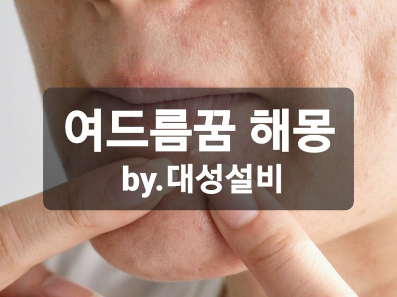 여드름 짜는꿈,얼굴에 여드름나는꿈,여드름꿈 해몽