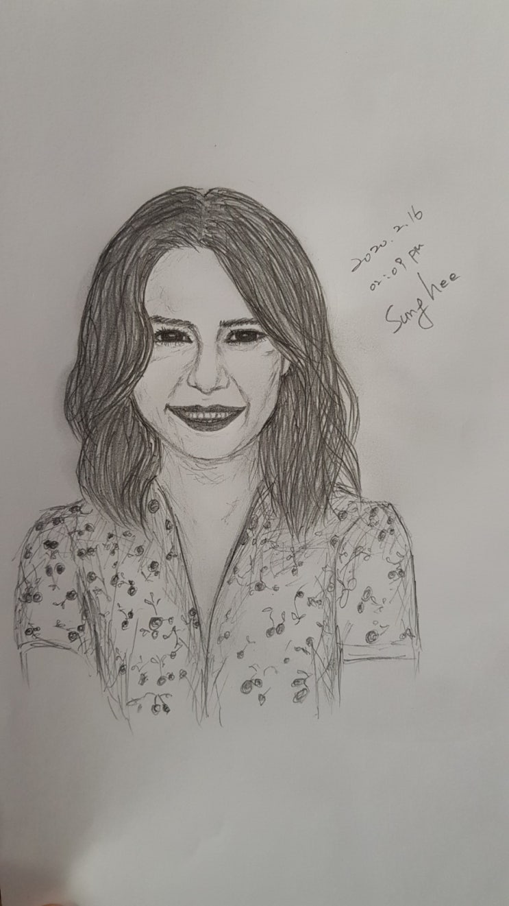  인물화 그리기 연필그림
