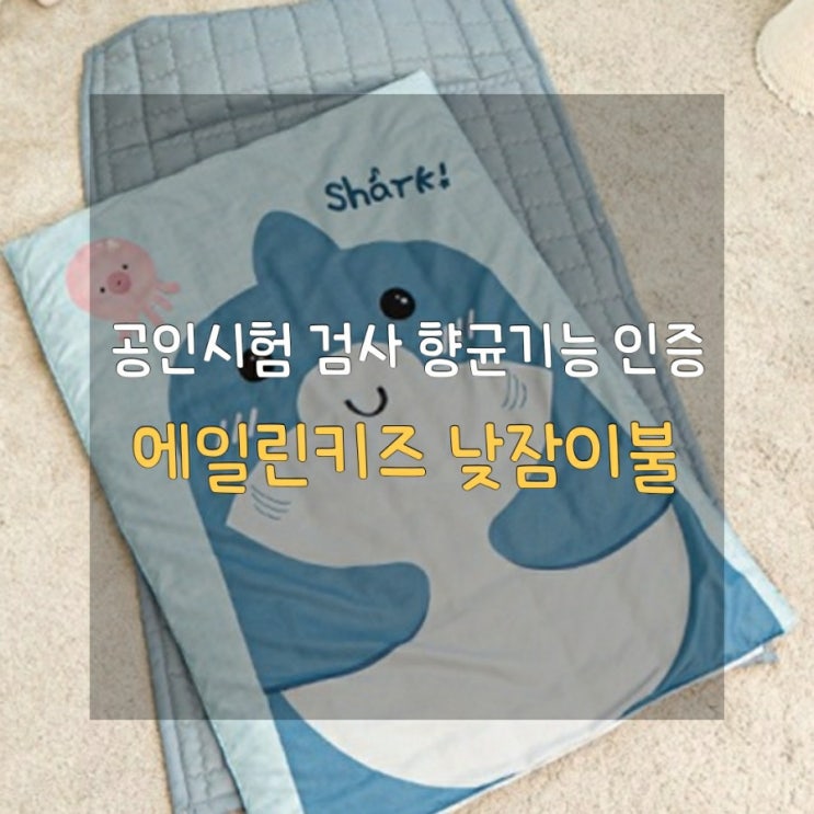  [소중한 내 아일를 위한 안심침구] 에일린키즈 에코향균 일체형 낮잠이불